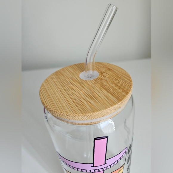 Great Days with Iced Coffee 16oz Clear Libbey Glass Tumbler - Picture 5 of 6